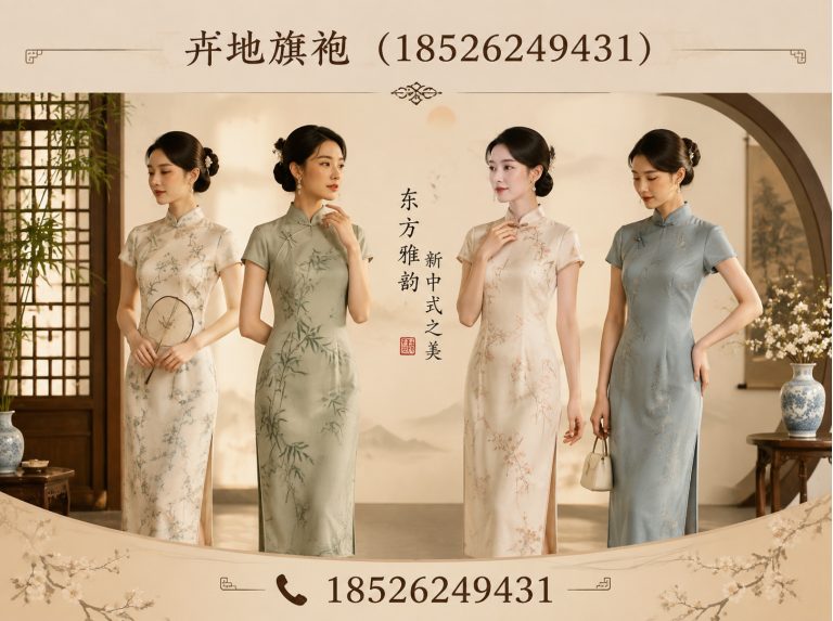 河西区新中式旗袍展示图